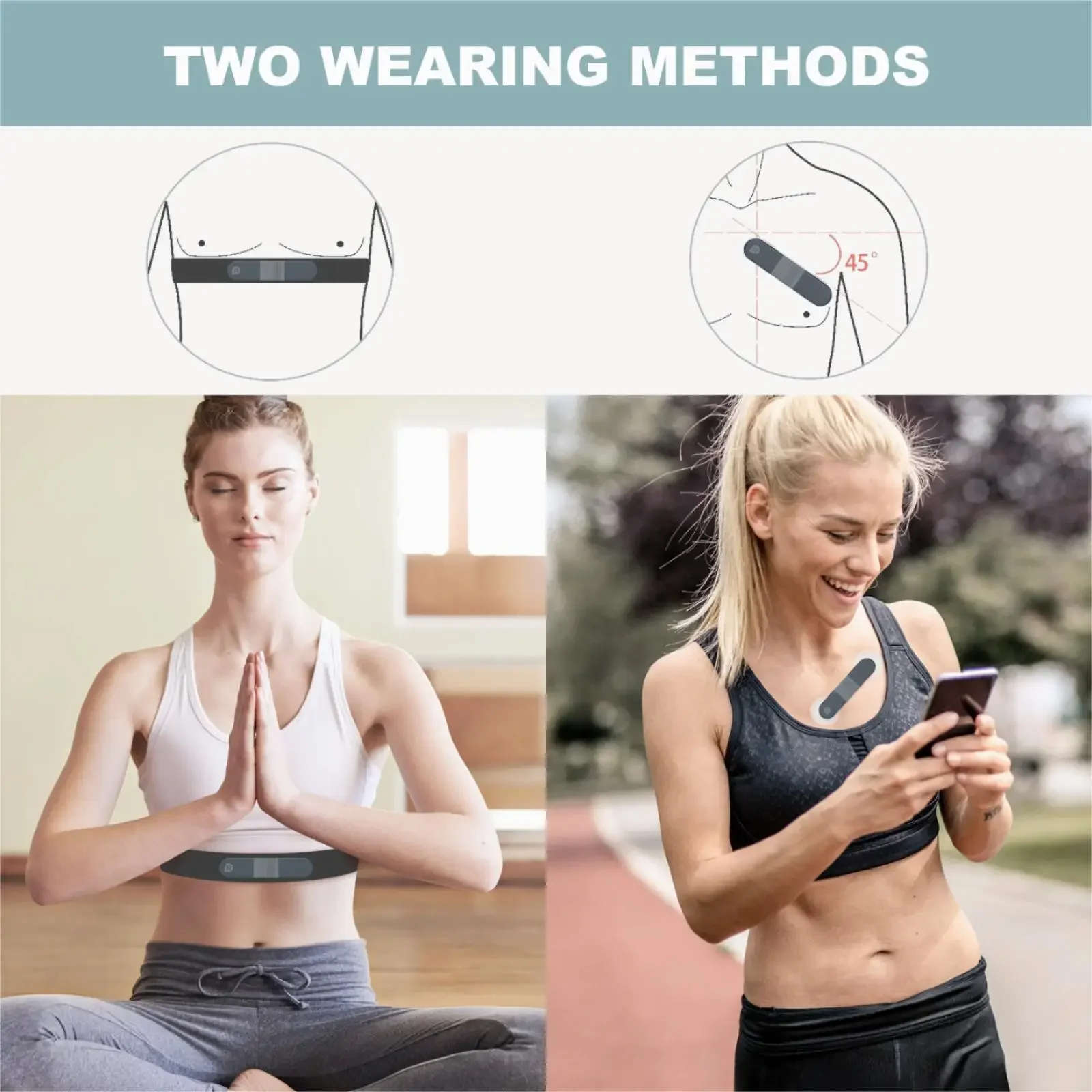 Ecg Patch Monitor - Drahtloser Bluetooth-Dynamikrekorder, Echtzeit-Holter, 168 Stunden Patch,
