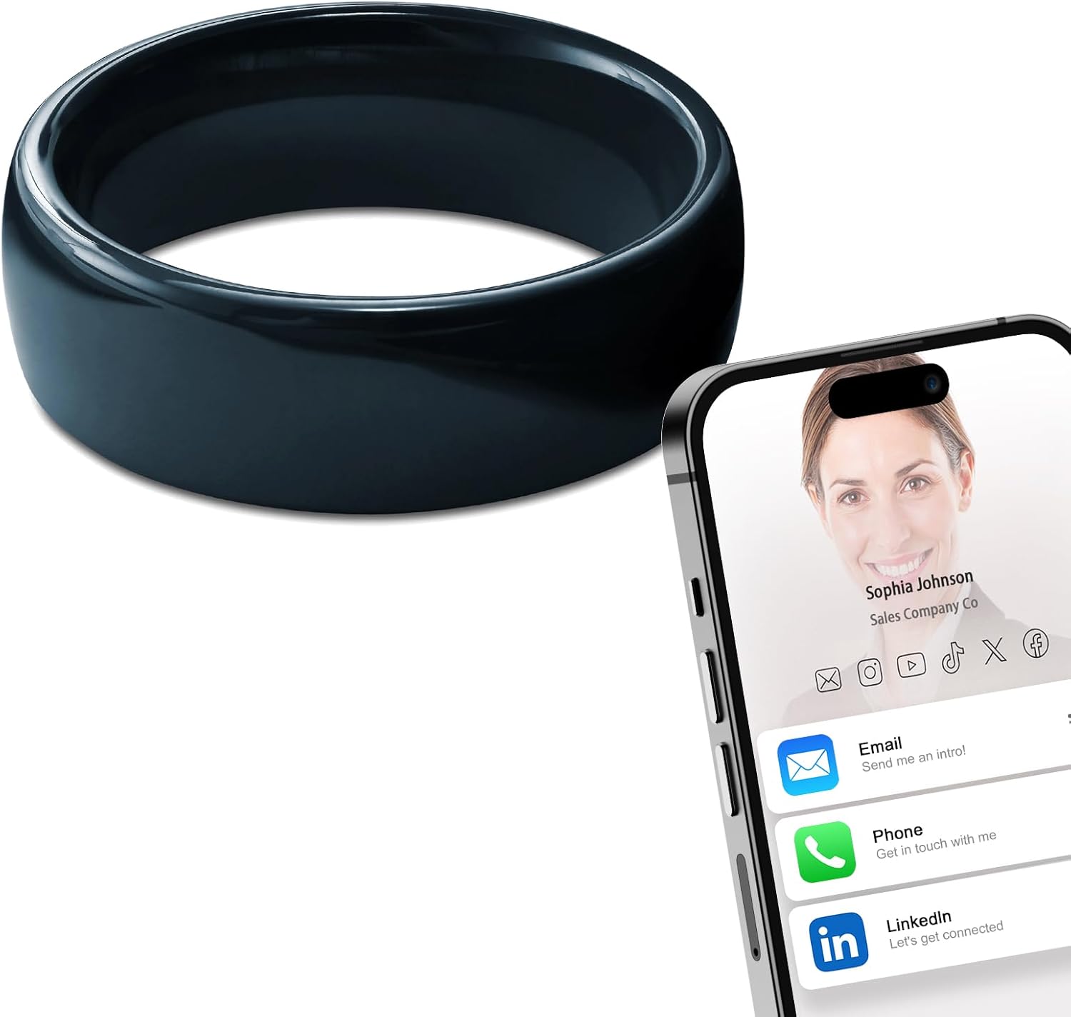 Ntag215 NFC Vollkeramik-Smart- – Smart Ring Nfc Pay Bewertung und Preis